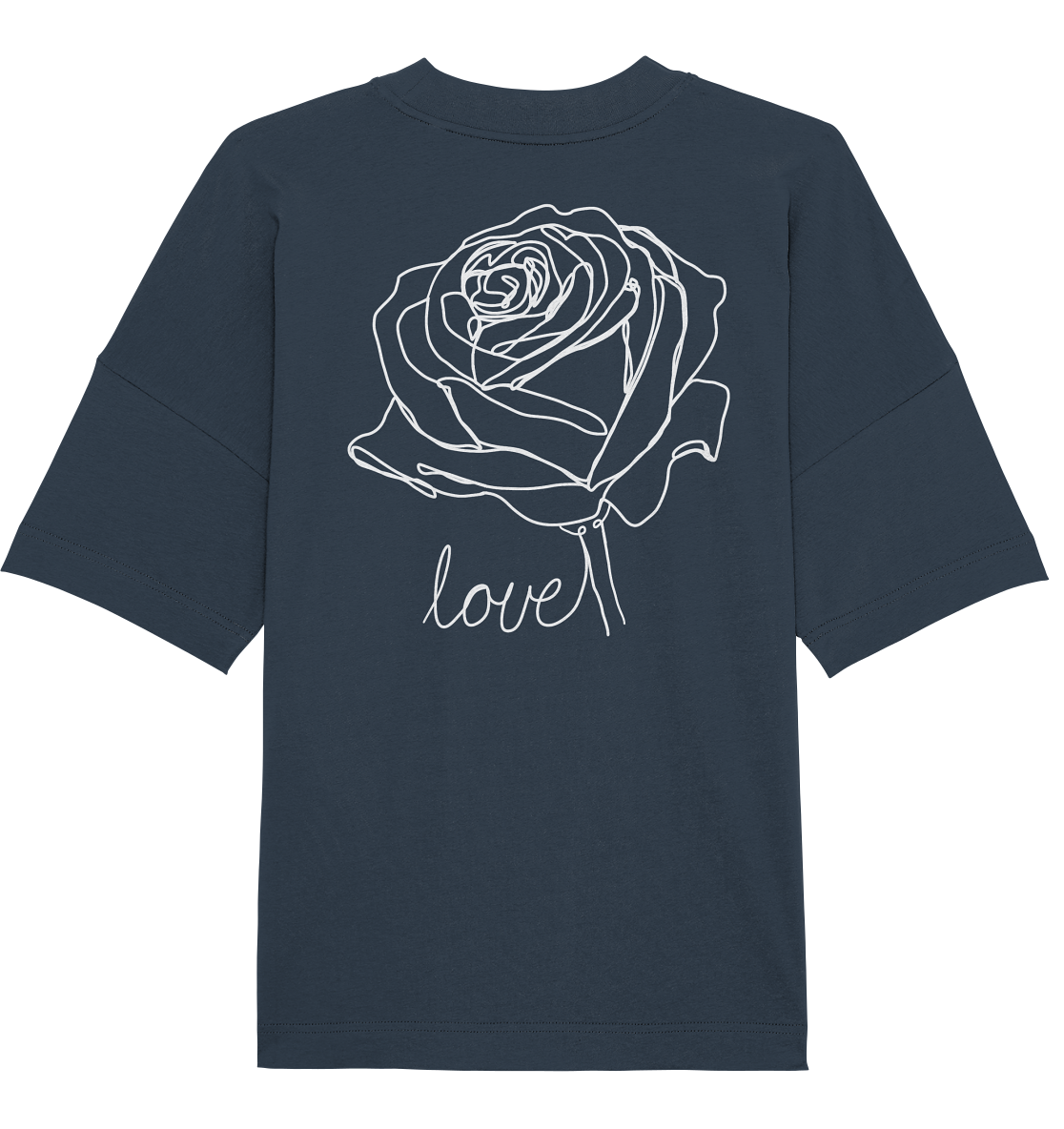 Rosen look Dunkel - Organic Oversize Shirt