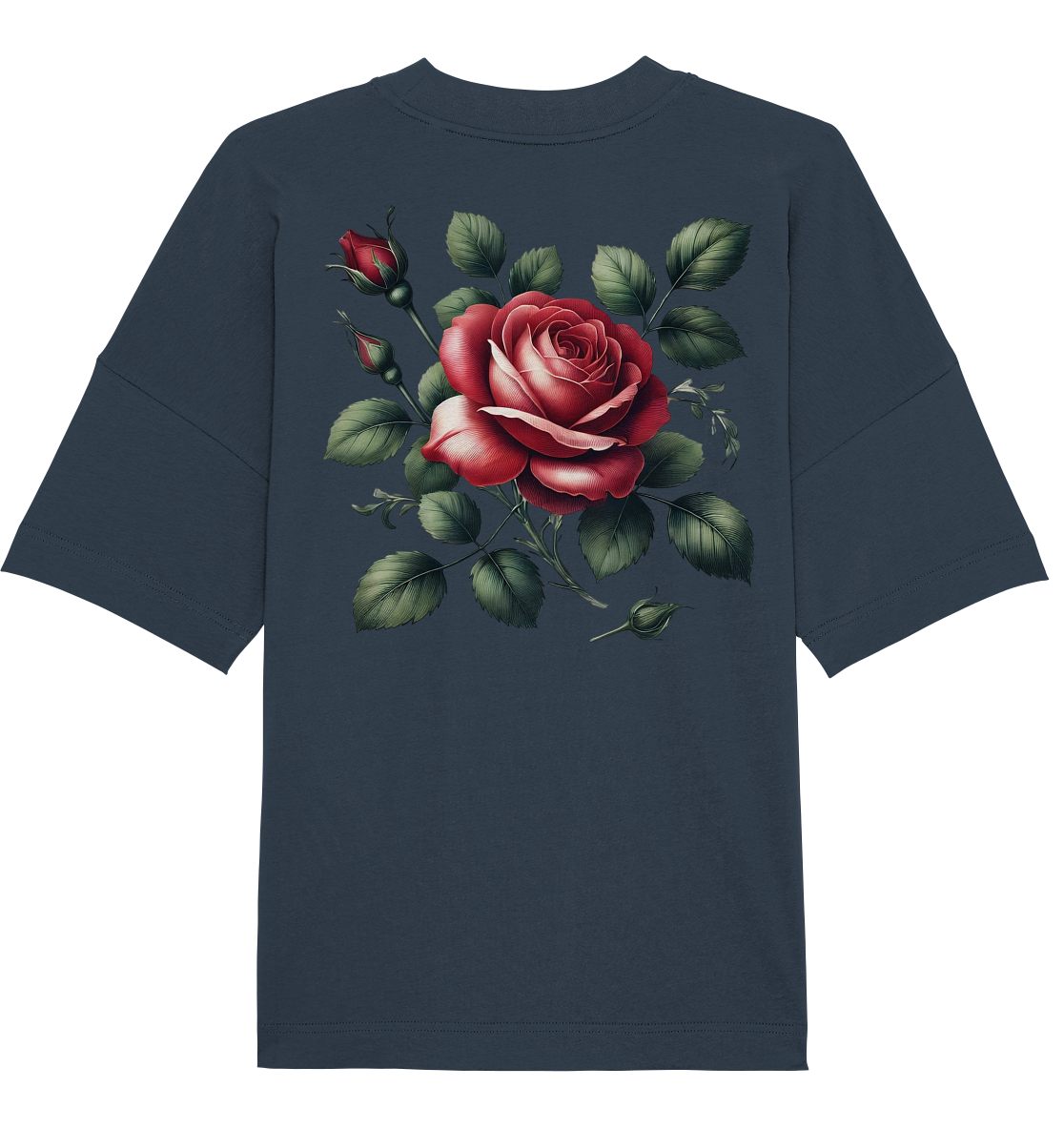 Broken Heart Black - Organic Oversize Shirt