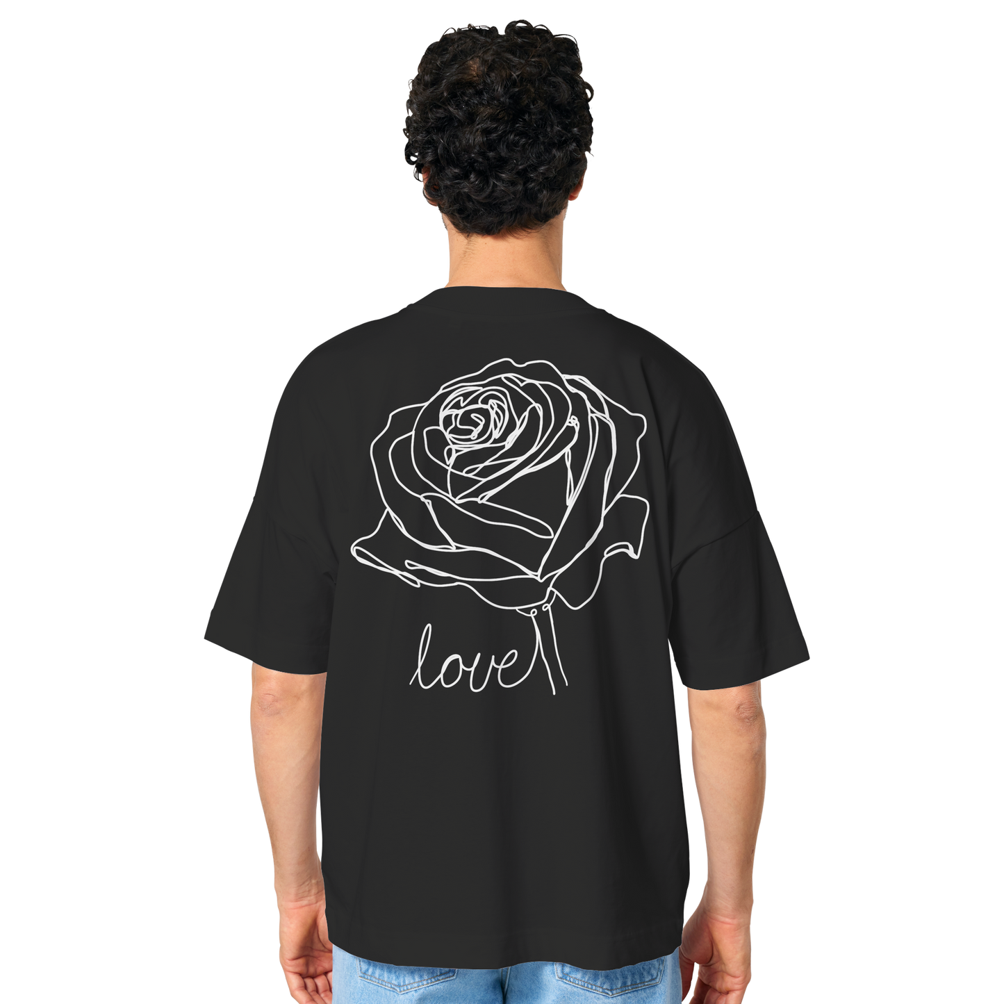 Rosen look Dunkel - Organic Oversize Shirt