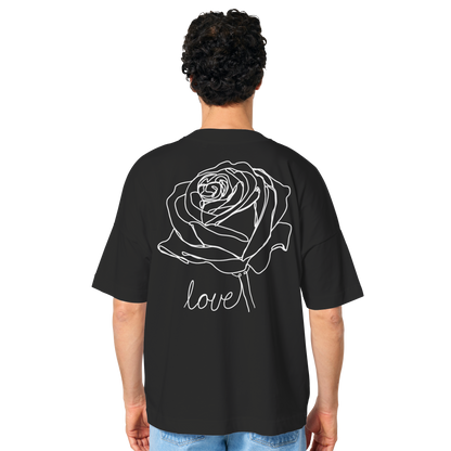 Rosen look Dunkel - Organic Oversize Shirt