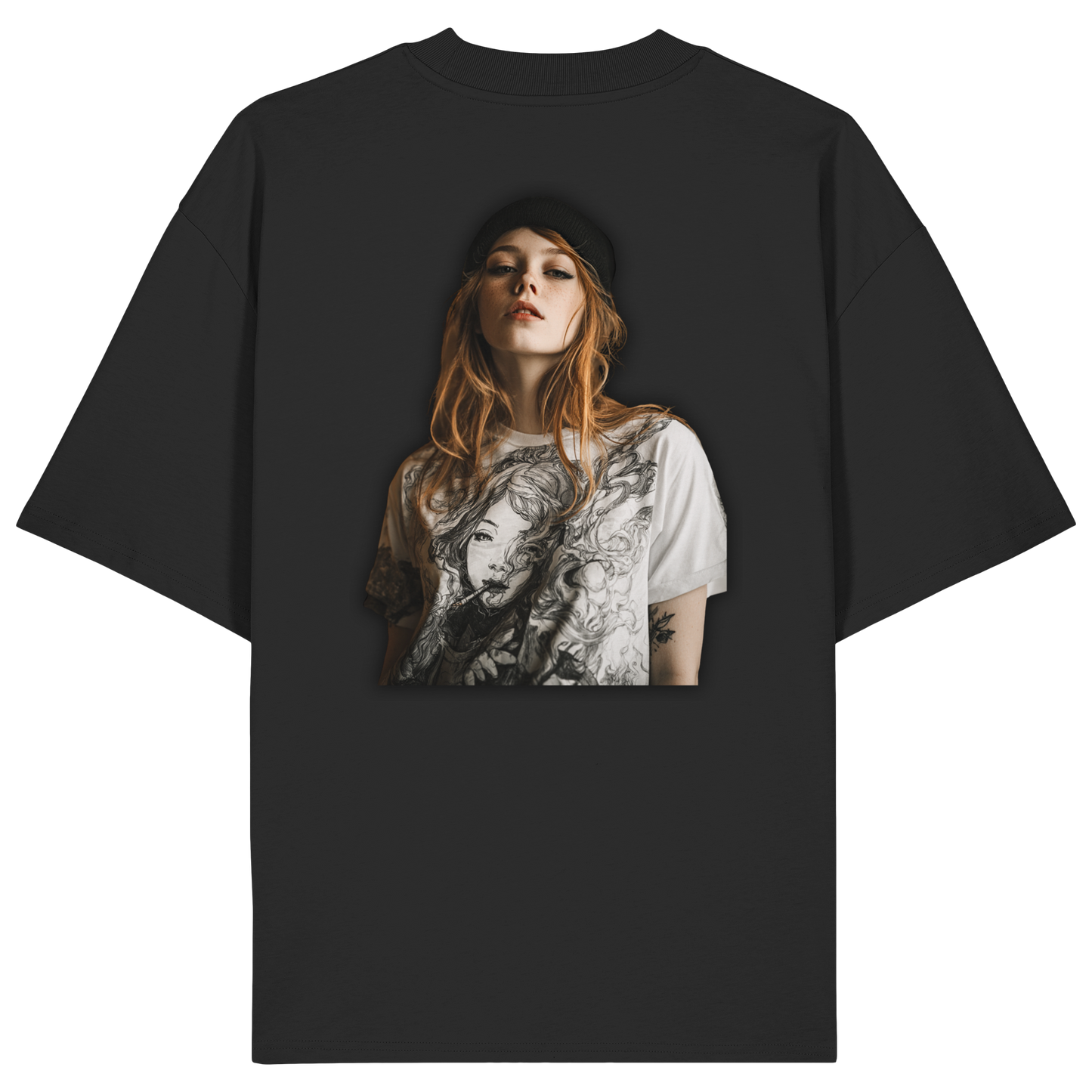 I only smoke the good Stuff (Schwarz) - Organic Oversize Shirt