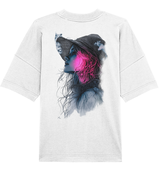 Frau (Rückseiten Druck) - Organic Oversize Shirt