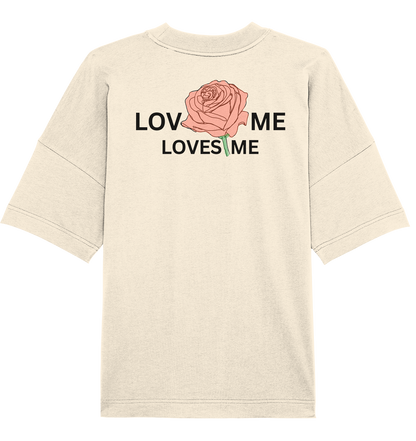 LOVES ME (Rote Rose) - Organic Oversize Shirt