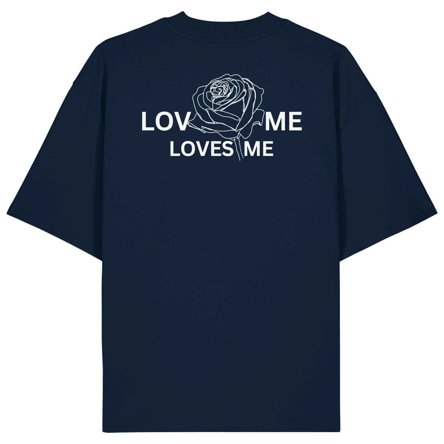 LOVES ME (Schwarz) - Organic Oversize Shirt
