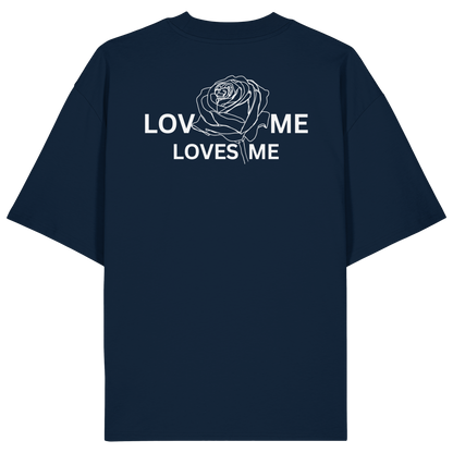 LOVES ME (Schwarz) - Organic Oversize Shirt
