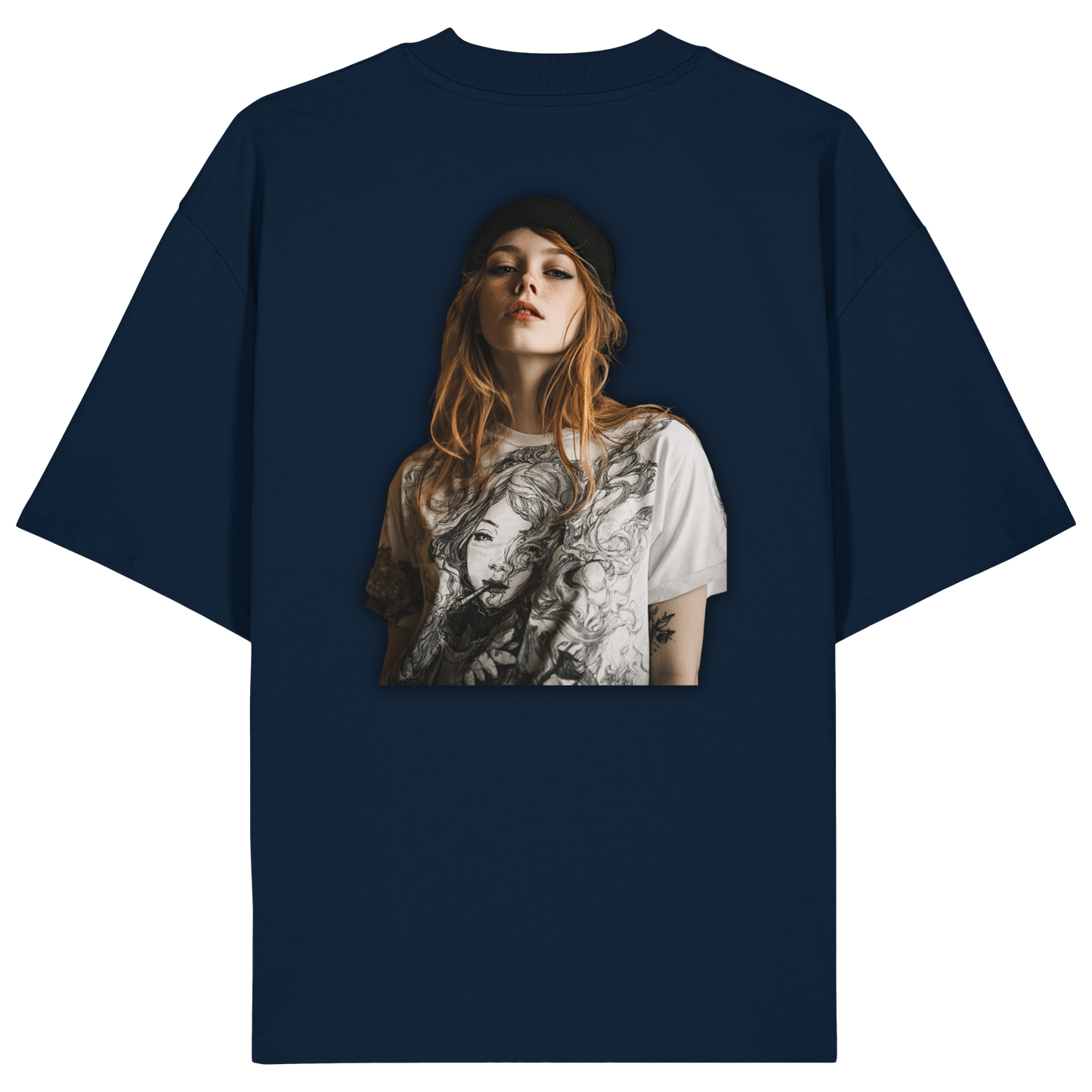 I only smoke the good Stuff (Schwarz) - Organic Oversize Shirt