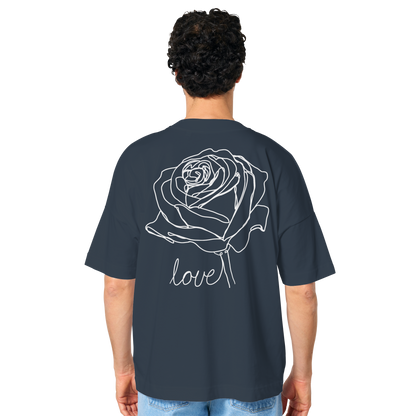 Rosen look Dunkel - Organic Oversize Shirt