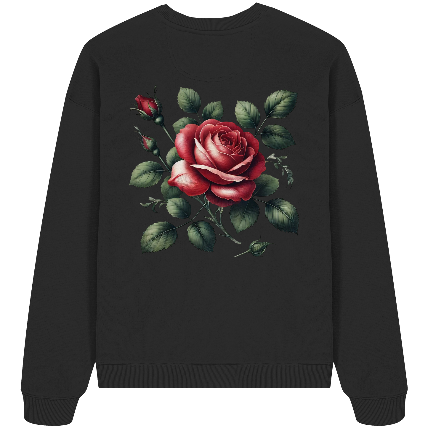 Broken Heart Black - Organic Oversize Sweatshirt