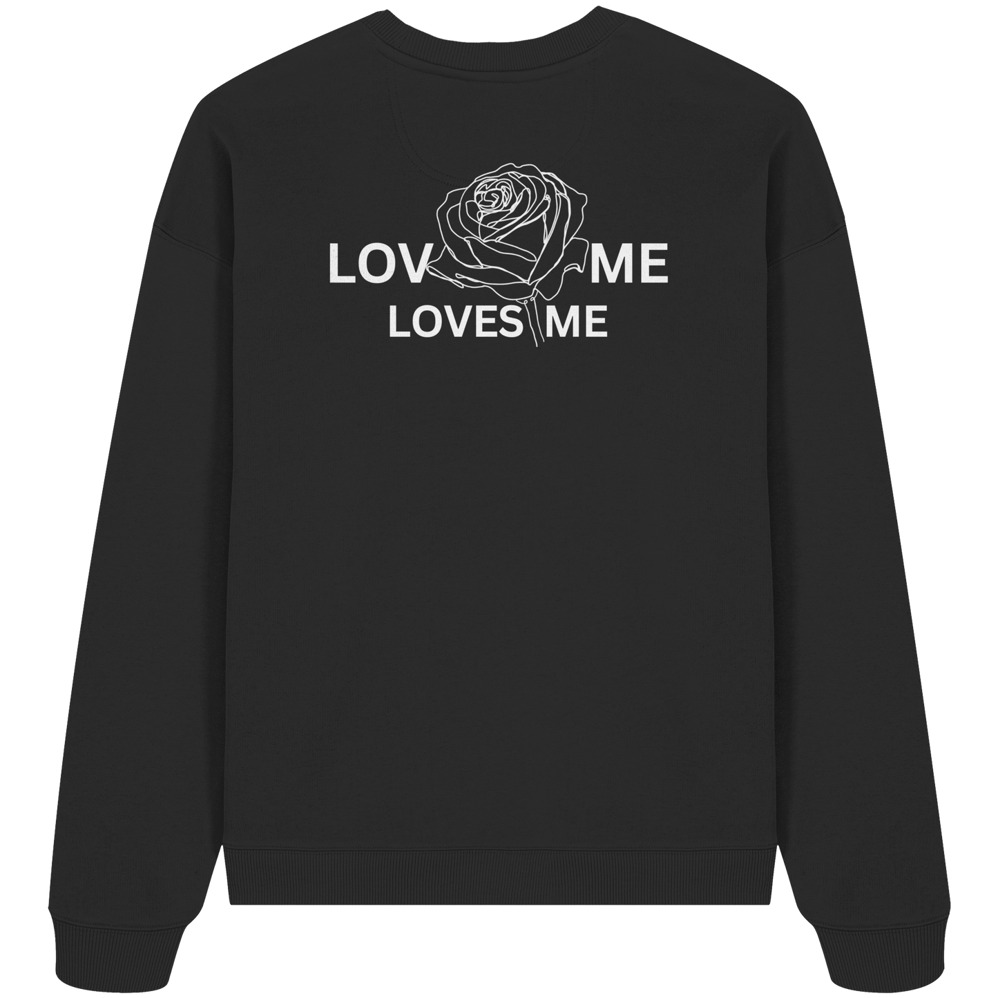 LOVES ME (Schwarz) - Organic Oversize Sweatshirt