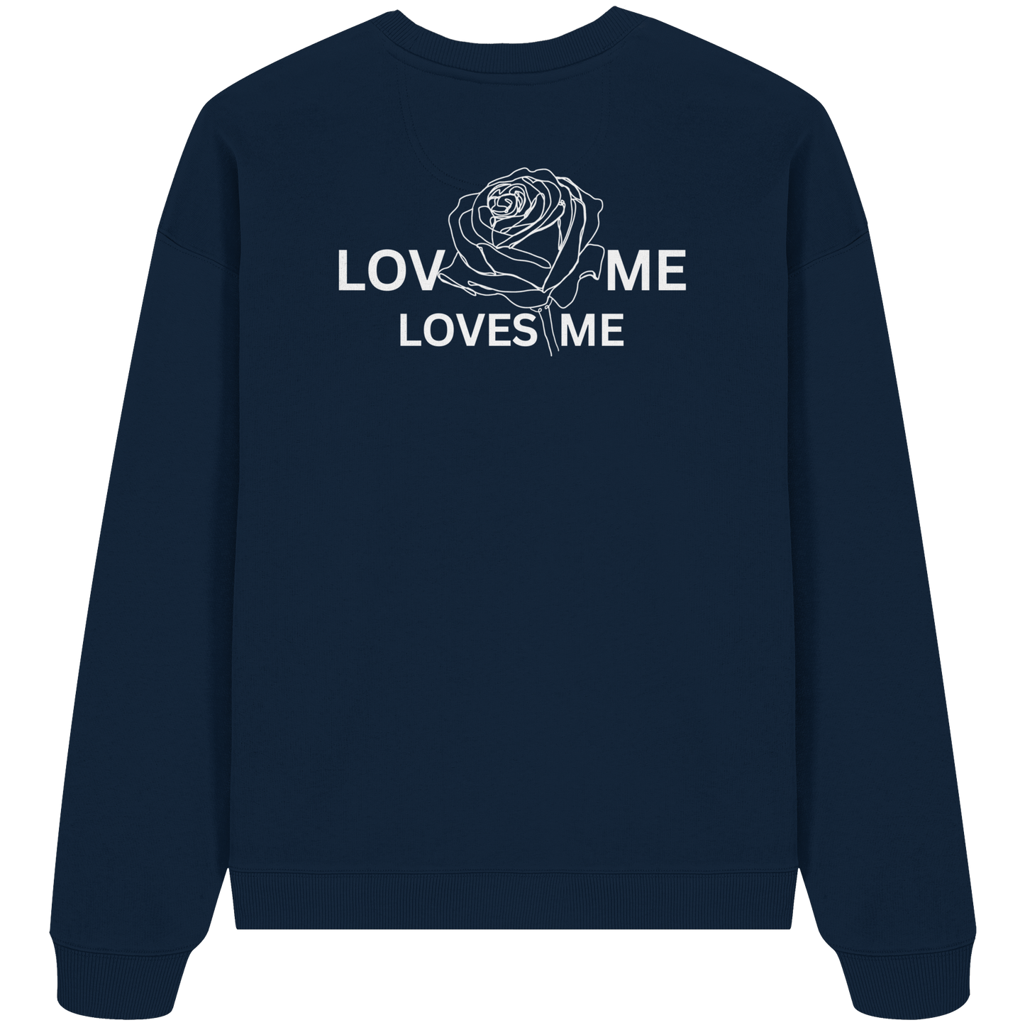 LOVES ME (Schwarz) - Organic Oversize Sweatshirt