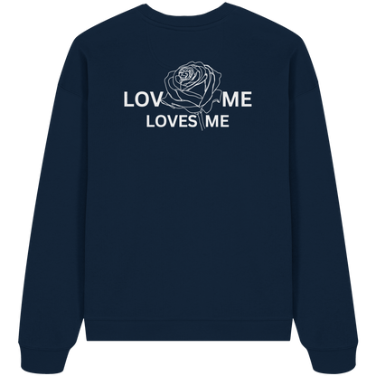 LOVES ME (Schwarz) - Organic Oversize Sweatshirt