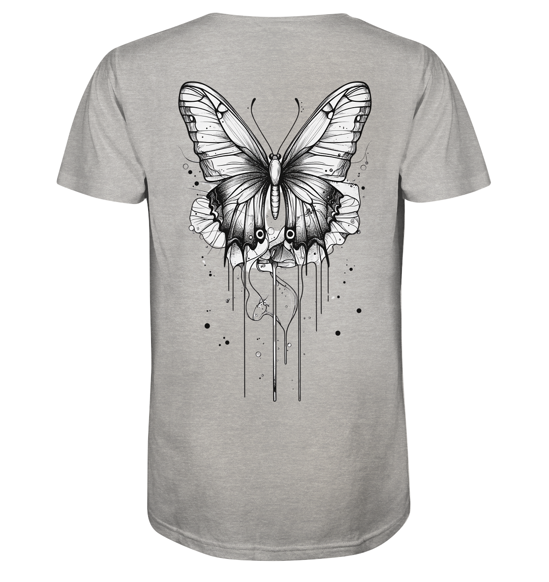 Schmetterlings träume (nur Rückseiten Druck) - Organic Shirt