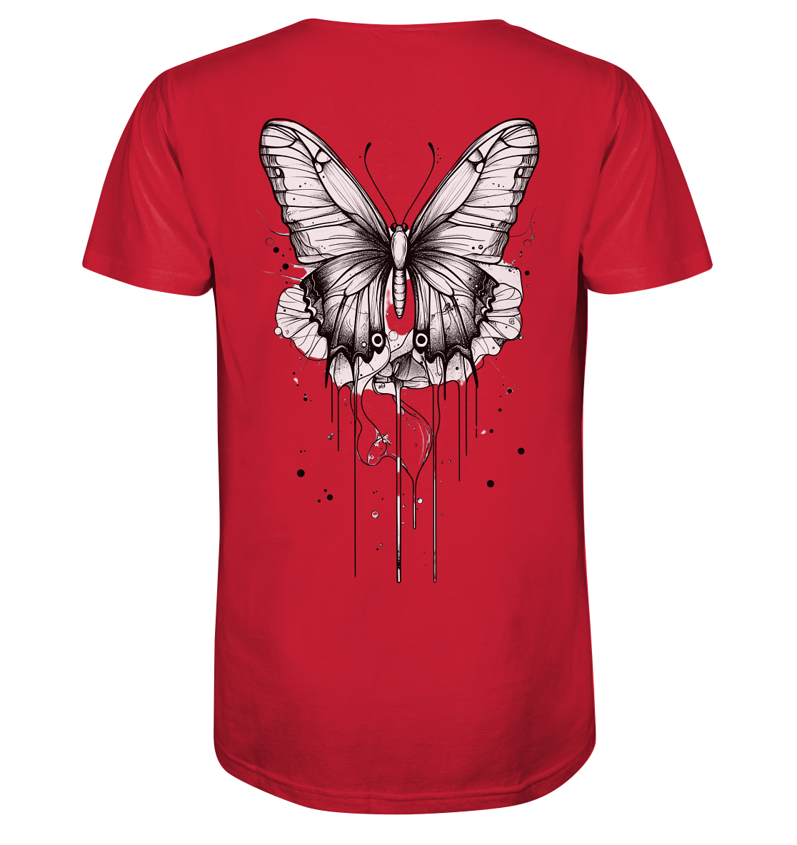Schmetterlings träume (nur Rückseiten Druck) - Organic Shirt