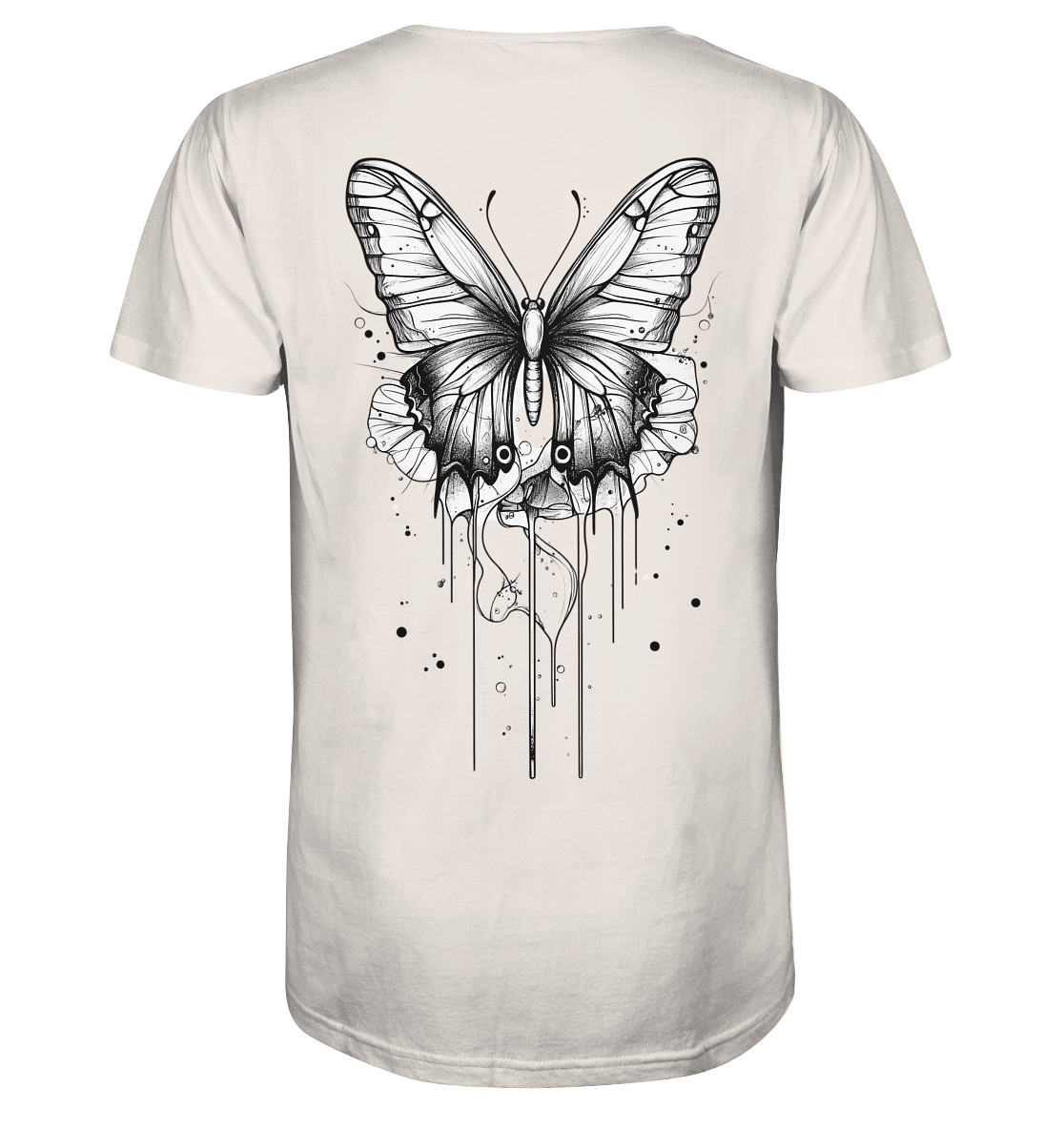 Schmetterlings träume (nur Rückseiten Druck) - Organic Shirt