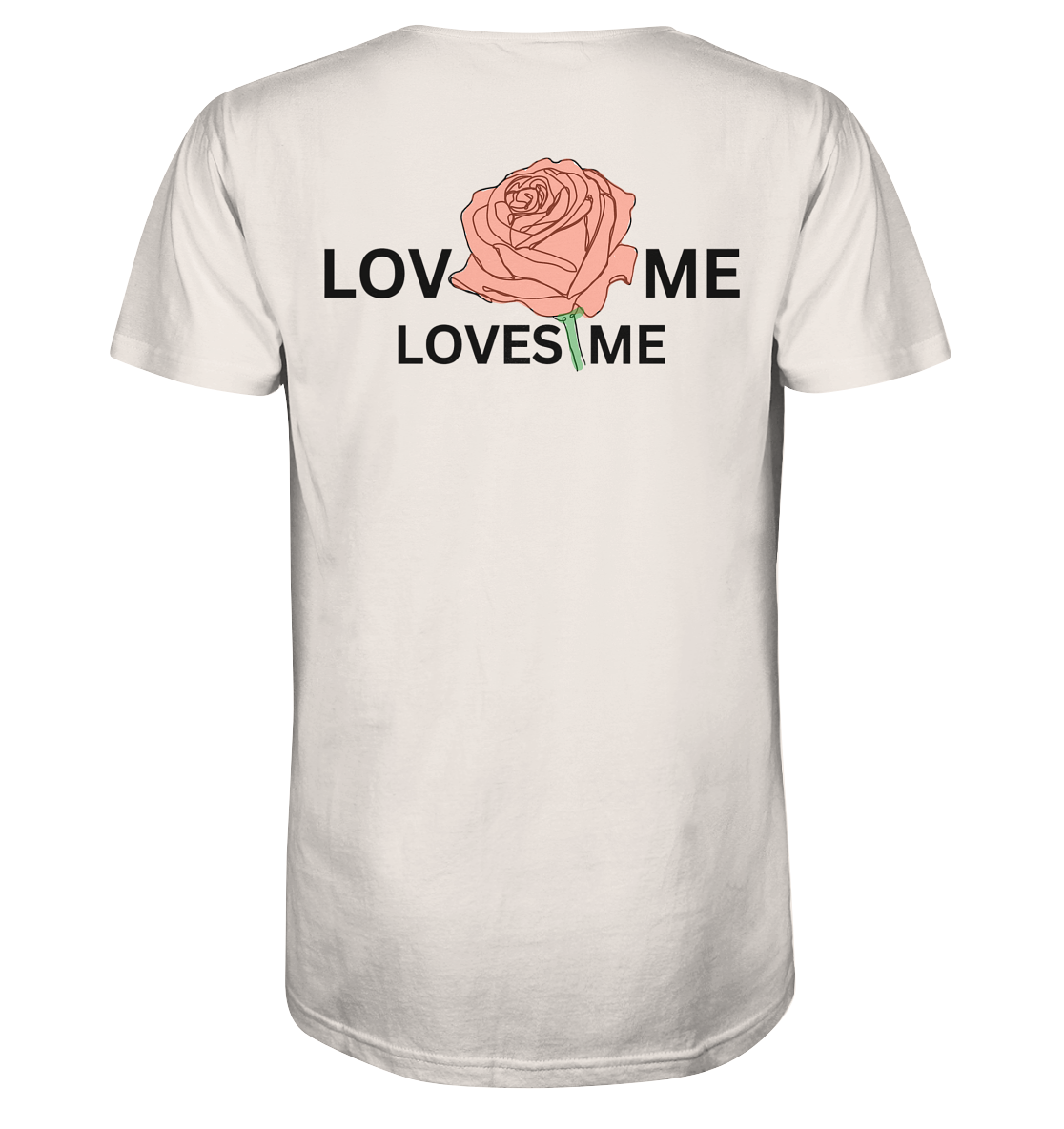LOVES ME (Rote Rose) - Organic Shirt