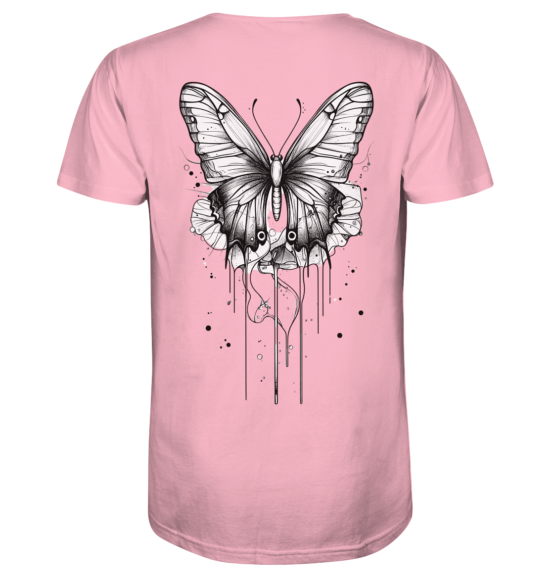 Schmetterlings träume (nur Rückseiten Druck) - Organic Shirt
