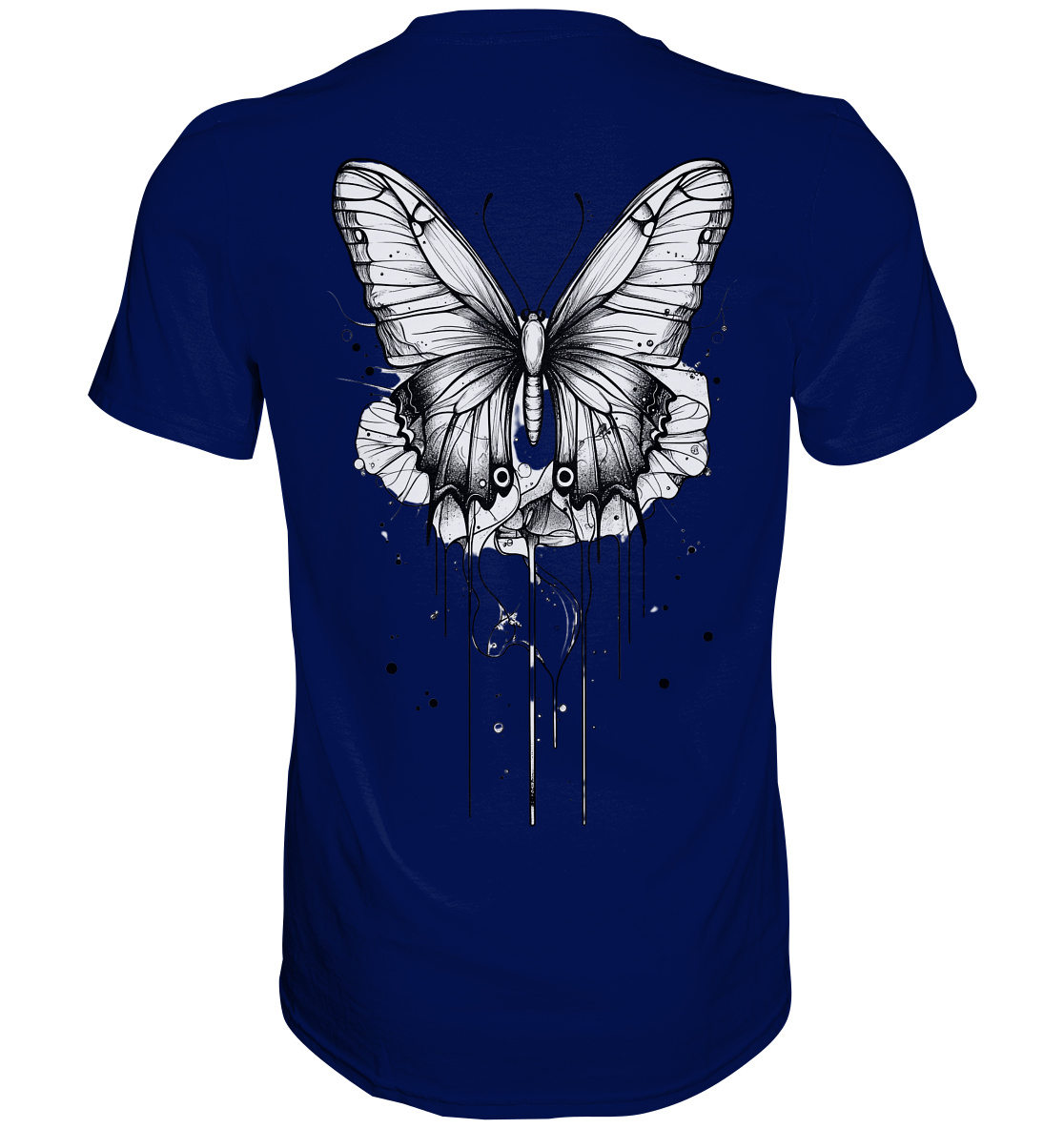 Schmetterlings träume (nur Rückseiten Druck) - Premium Shirt