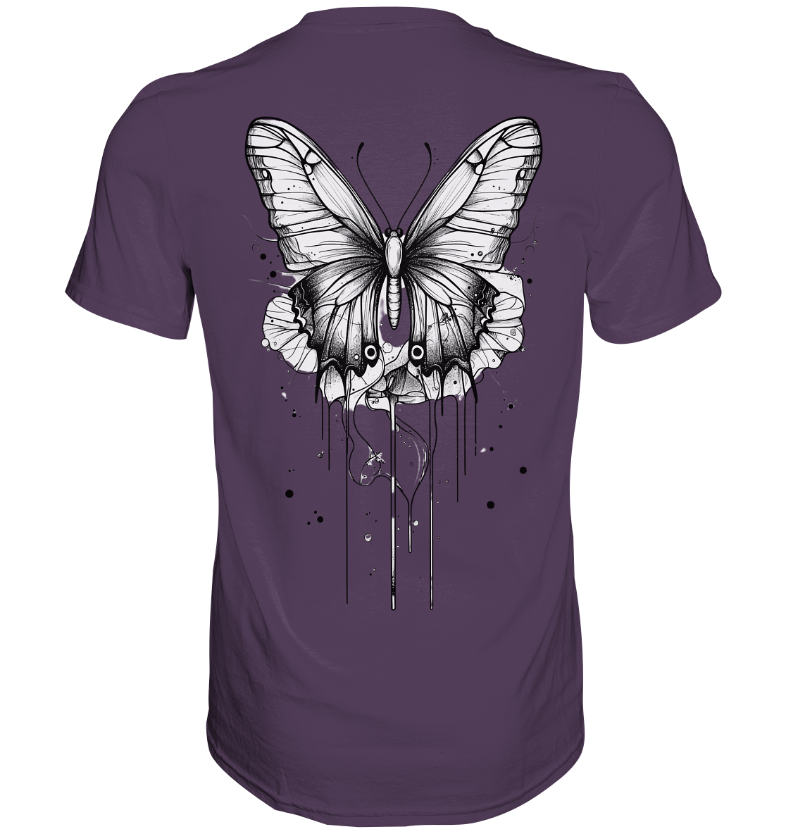 Schmetterlings träume (nur Rückseiten Druck) - Premium Shirt