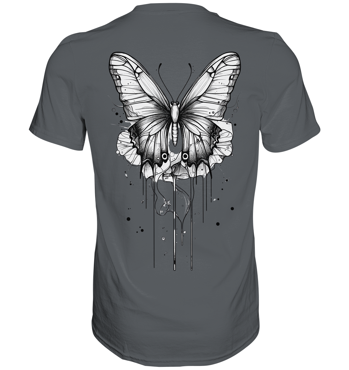 Schmetterlings träume (nur Rückseiten Druck) - Premium Shirt