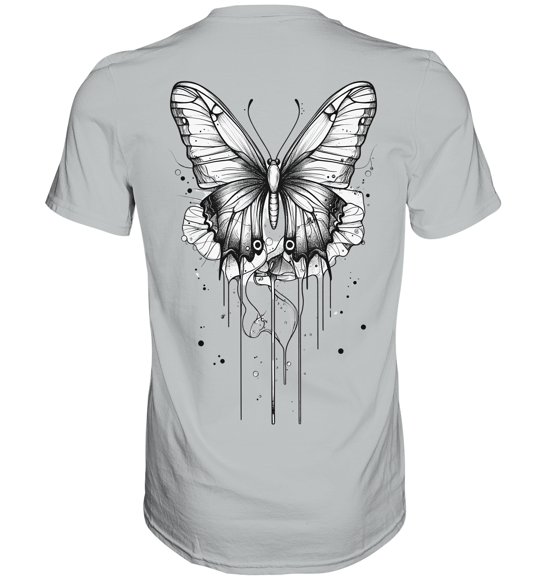 Schmetterlings träume (nur Rückseiten Druck) - Premium Shirt