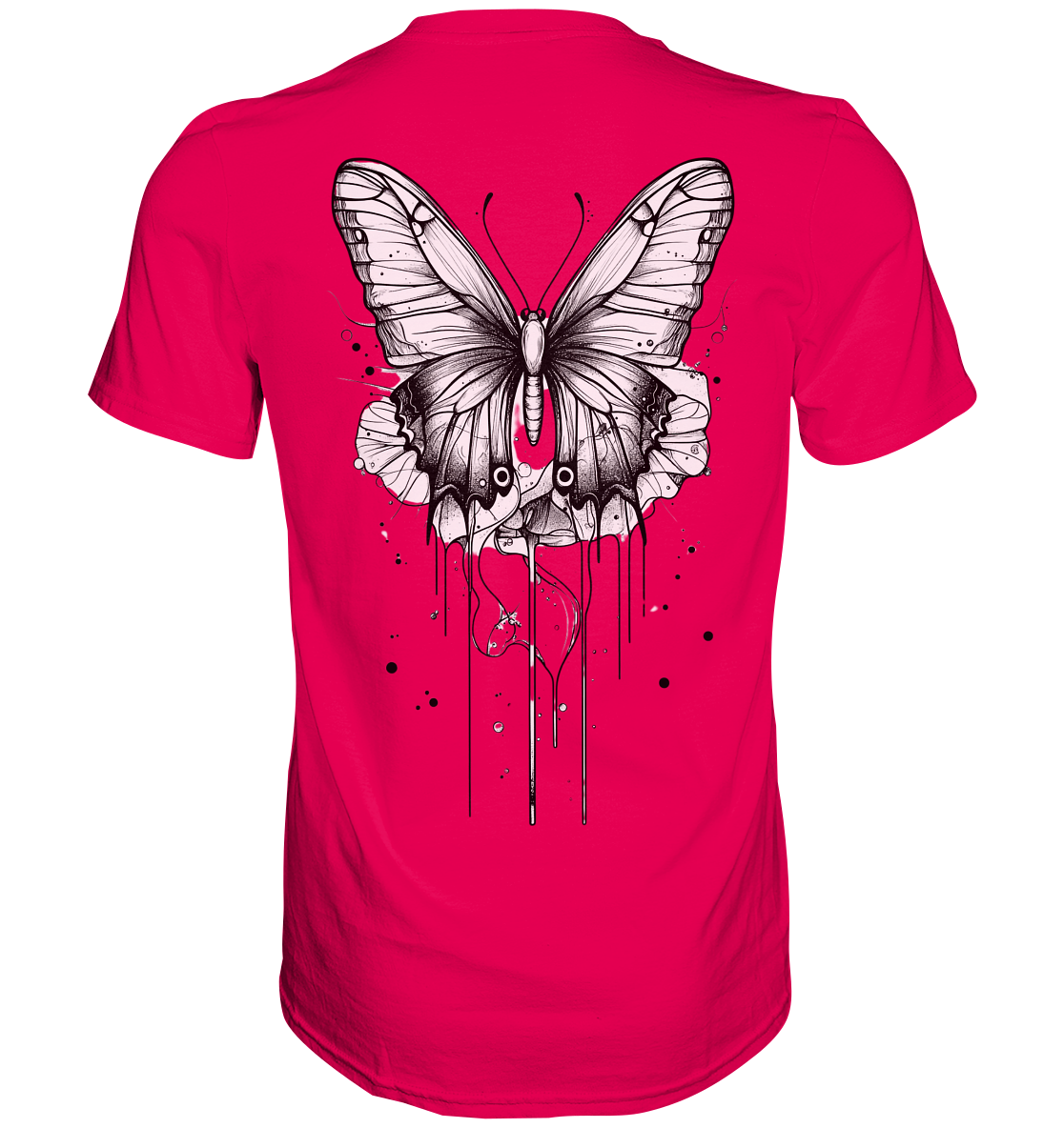 Schmetterlings träume (nur Rückseiten Druck) - Premium Shirt