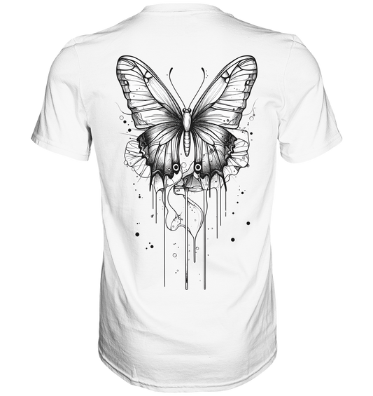 Schmetterlings träume (nur Rückseiten Druck) - Premium Shirt