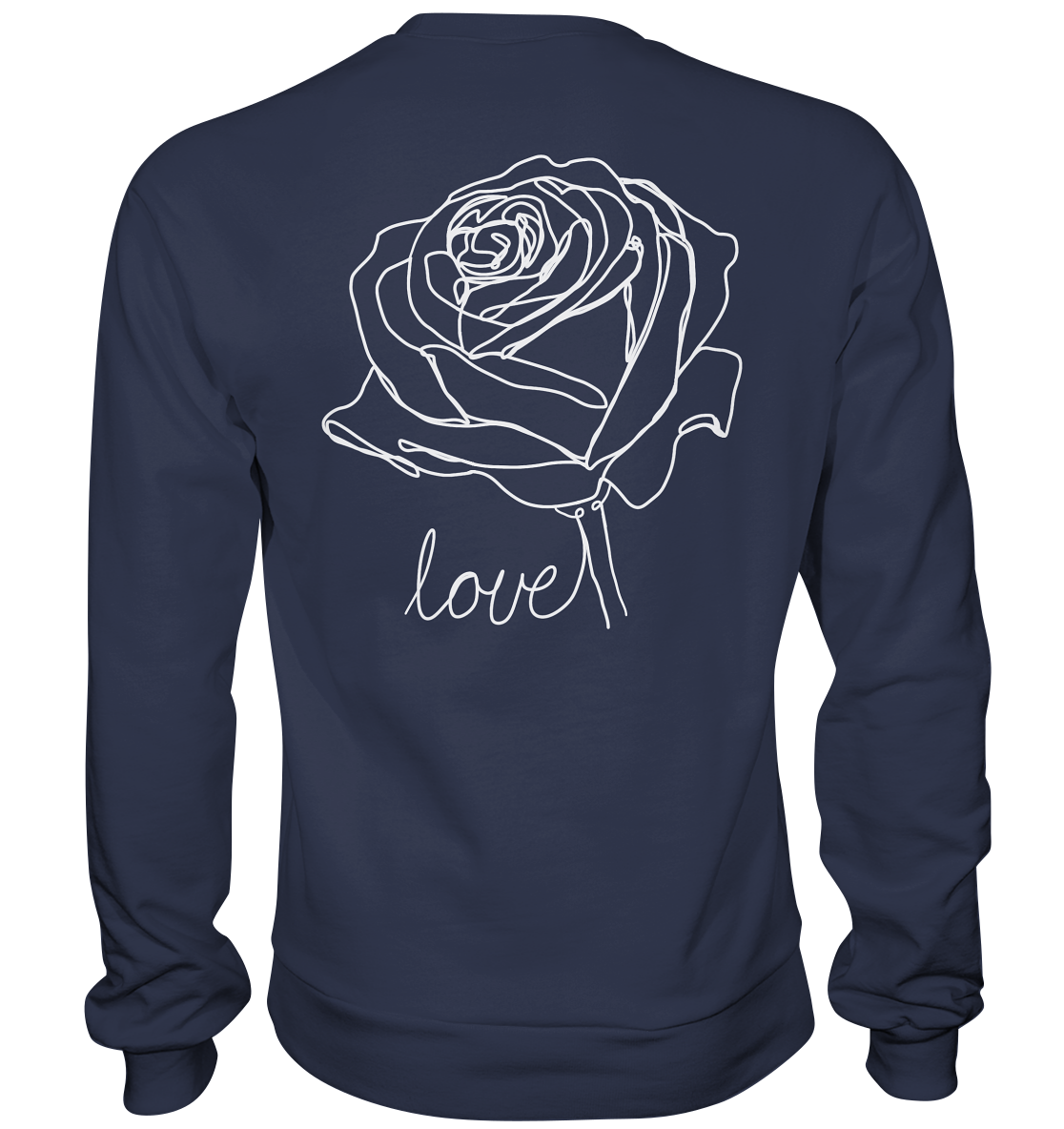 Rosenliebe Schwarz - Premium Sweatshirt