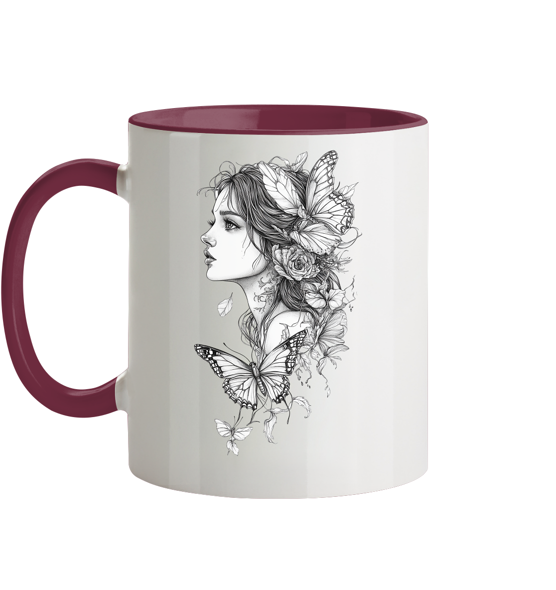 Schmetterlings Träume Trinkgefässe  - Tasse zweifarbig