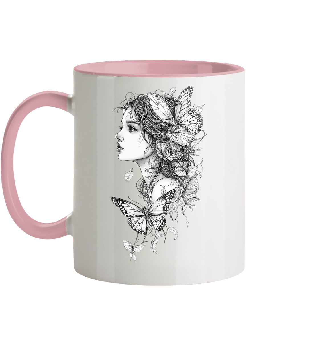 Schmetterlings Träume Trinkgefässe  - Tasse zweifarbig