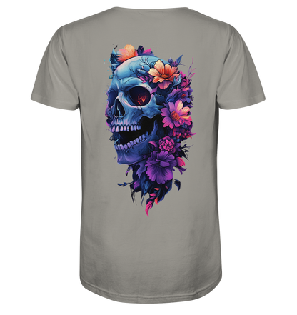 Totenkopfs Blüte  - V-Neck Shirt