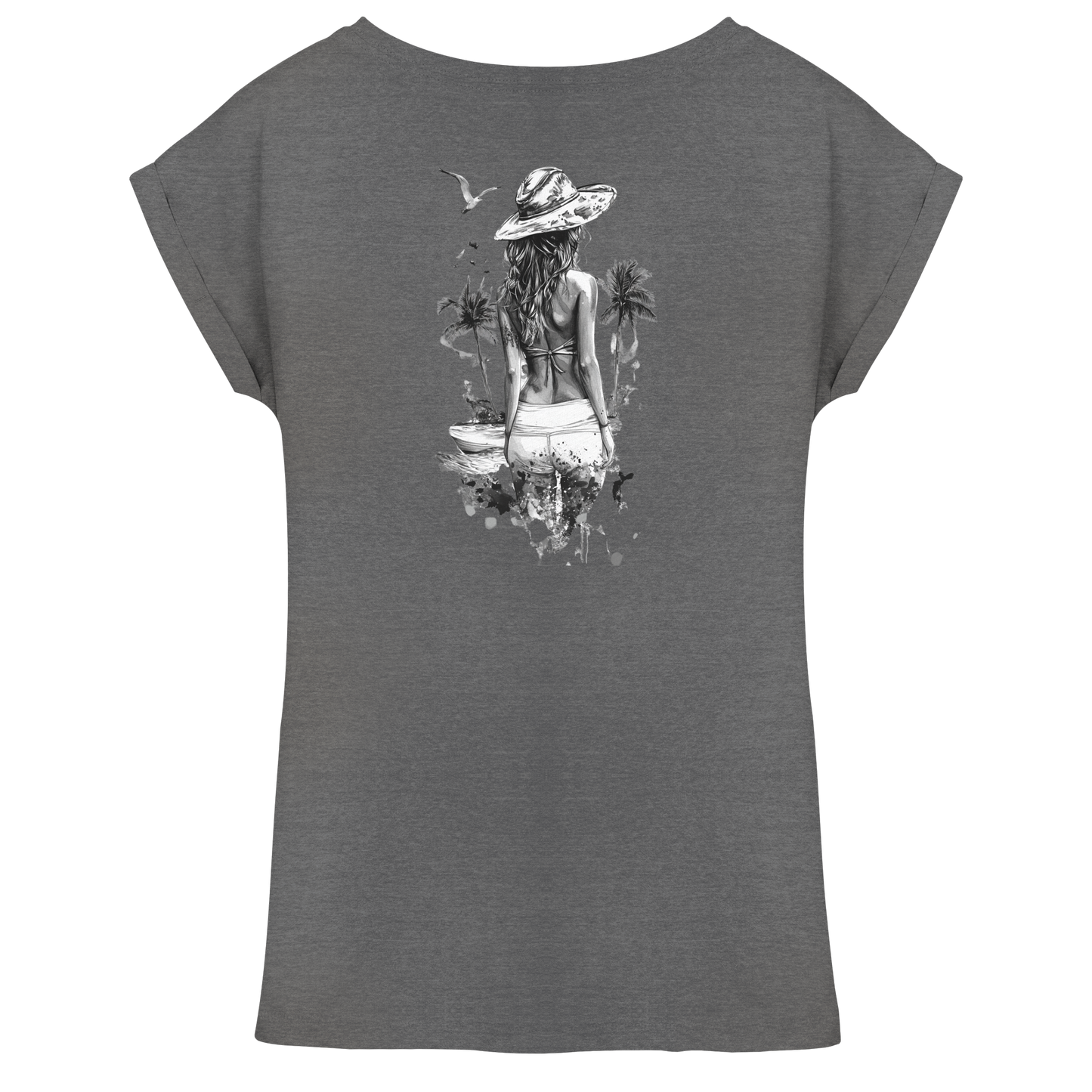 Sommer Vibes - Womens Extended Shoulder T-Shirt
