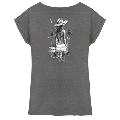 Sommer Vibes - Womens Extended Shoulder T-Shirt
