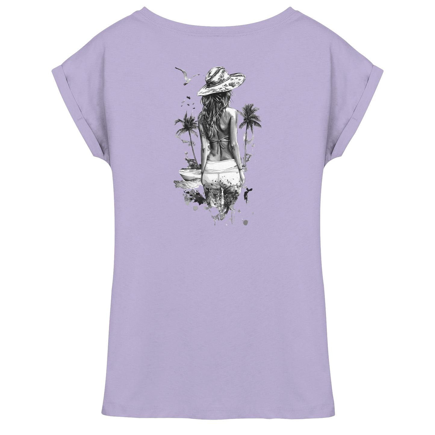 Sommer Vibes - Womens Extended Shoulder T-Shirt