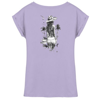 Sommer Vibes - Womens Extended Shoulder T-Shirt