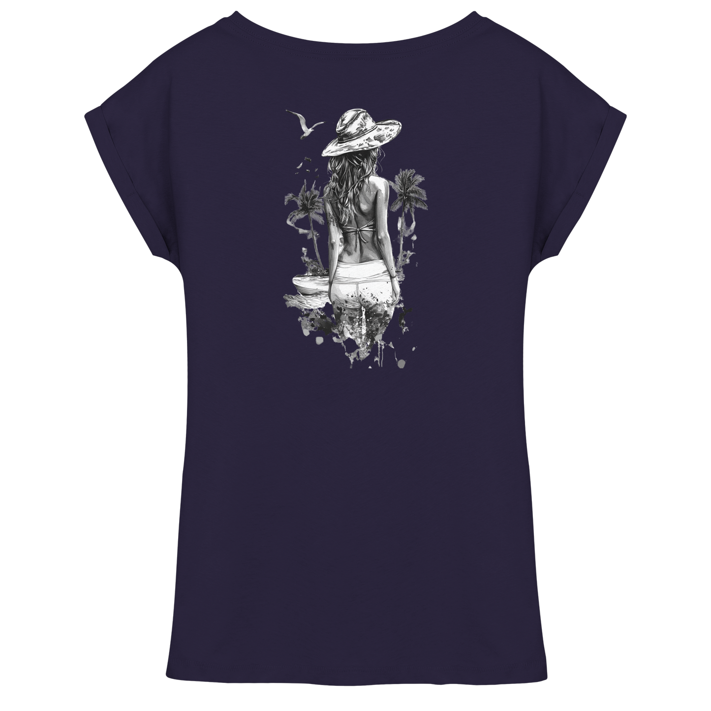 Sommer Vibes - Womens Extended Shoulder T-Shirt