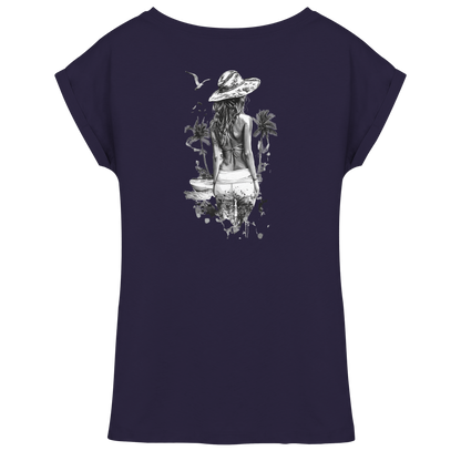 Sommer Vibes - Womens Extended Shoulder T-Shirt