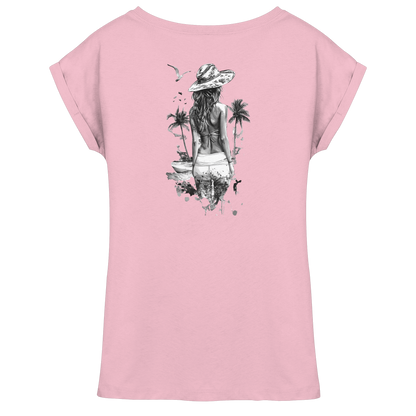 Sommer Vibes - Womens Extended Shoulder T-Shirt