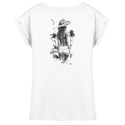 Sommer Vibes - Womens Extended Shoulder T-Shirt