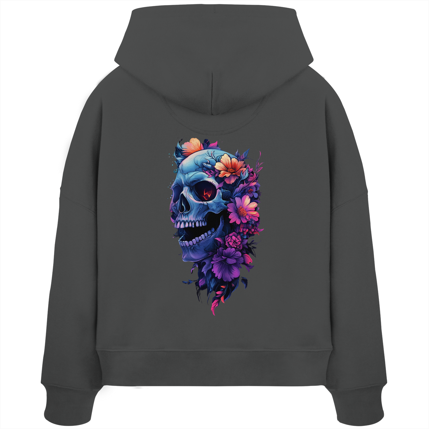 Totenkopfs Blüte  - Womens Organic Boxcut Hoodie