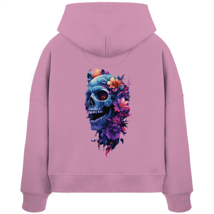 Totenkopfs Blüte  - Womens Organic Boxcut Hoodie
