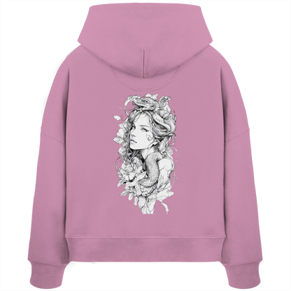 Schlangenkönigin  - Womens Organic Boxcut Hoodie