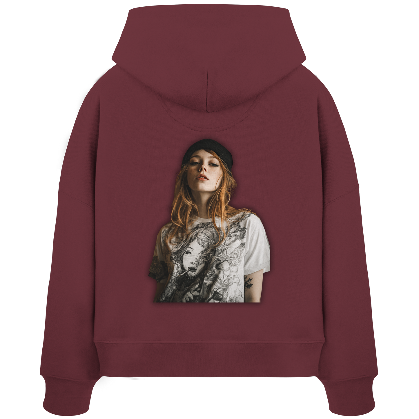 I only smoke the good Stuff - Womens Organic Boxcut Hoodie