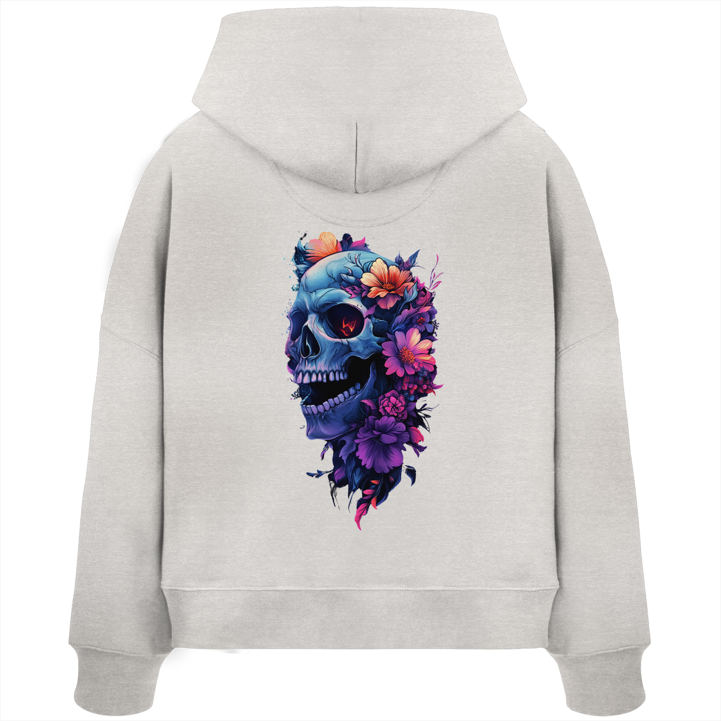Totenkopfs Blüte  - Womens Organic Boxcut Hoodie