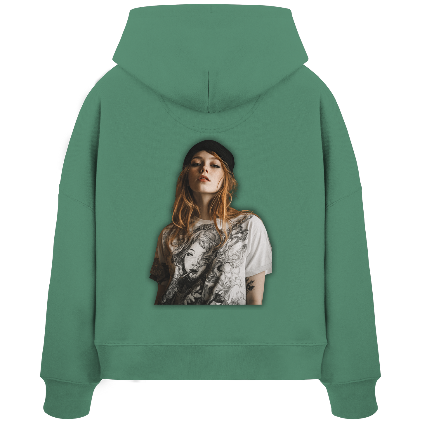 I only smoke the good Stuff - Womens Organic Boxcut Hoodie