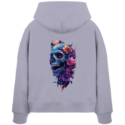 Totenkopfs Blüte  - Womens Organic Boxcut Hoodie
