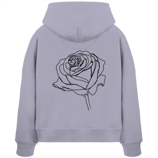 Blume hinten - Womens Organic Boxcut Hoodie