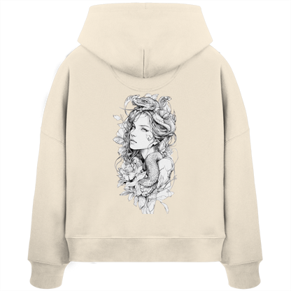 Schlangenkönigin  - Womens Organic Boxcut Hoodie
