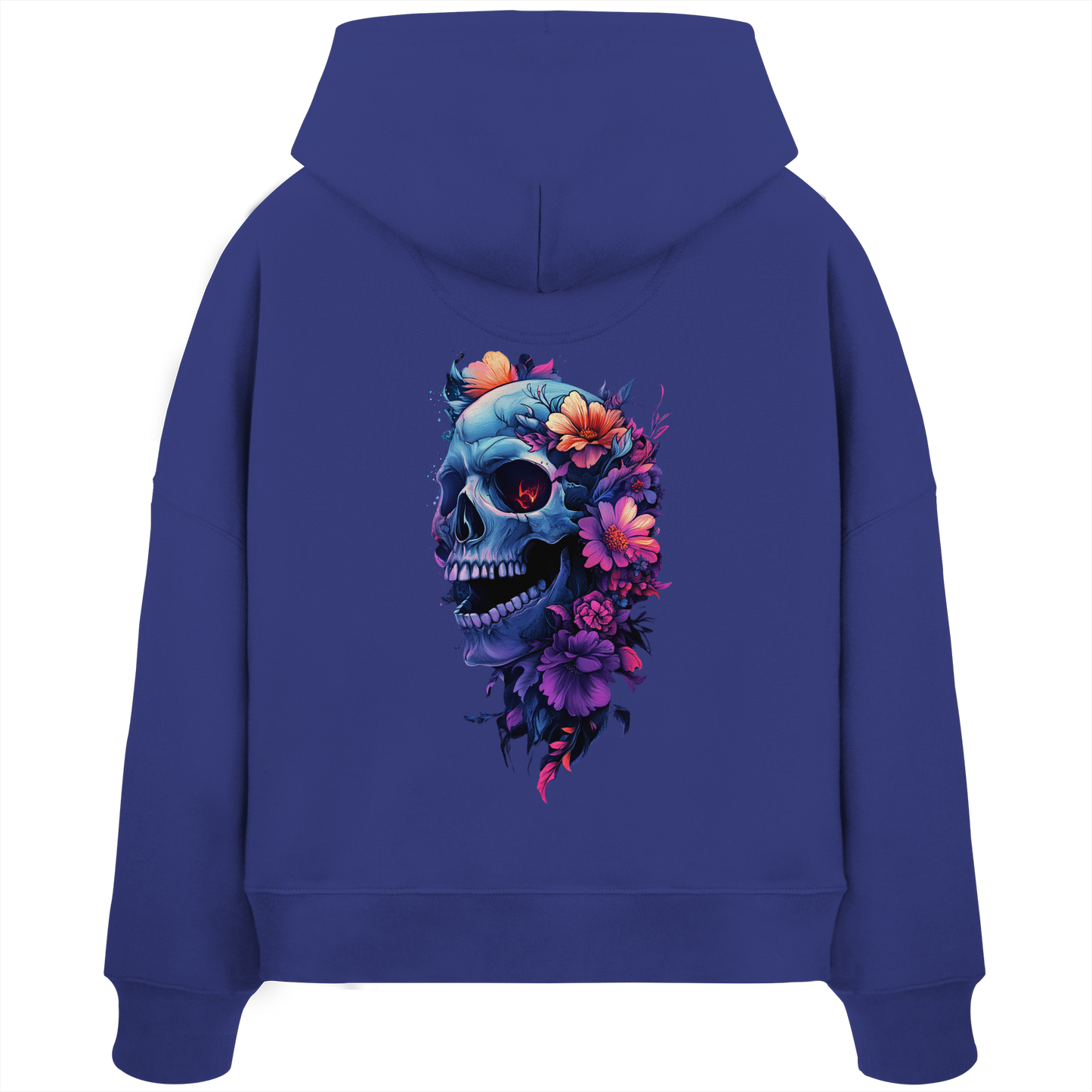 Totenkopfs Blüte  - Womens Organic Boxcut Hoodie