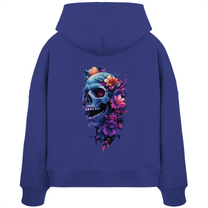 Totenkopfs Blüte  - Womens Organic Boxcut Hoodie