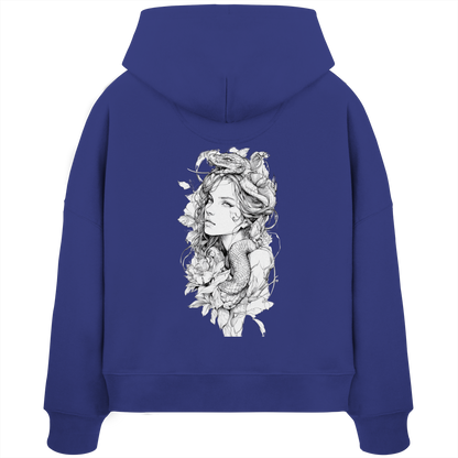 Schlangenkönigin  - Womens Organic Boxcut Hoodie